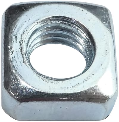 Allecto - Set van 100 vierkante moeren M6 - Afgeschuind 10,0x5,0mm - Koolstofstaal hardheid 5 - Bevestigingsmateriaal - Geschikt voor ind...