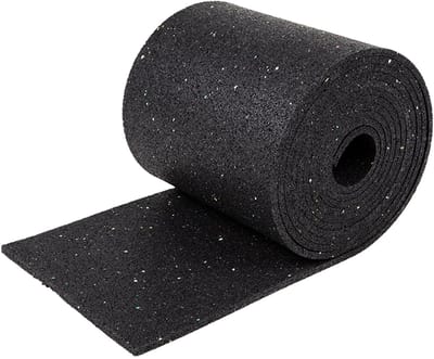 Rubbermagazijn - Ladingzekering - rubber - dikte 6mm - 250x5000mm - set van 2 stuks - Trailer beschermer bij transport - ondervloer voor zonnepanelen - Antislip onder stenen tegels of houten balken