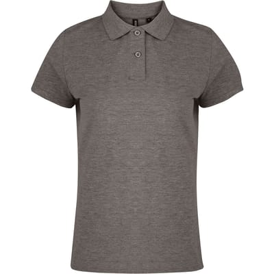 Asquith & Fox Dames/dames Poloshirt met korte mouwen en effen mouwen (Houtskool)