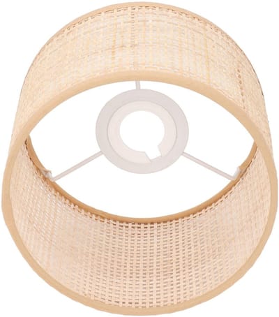 Store_9 - Vintage Rotan Lampenkap - Hanglamp - Stijlvol en Natuurlijk - 18 x 18 x 15 cm - E27 E14 Lamphouder - Perfect voor Woonkamers - Geweven Mand