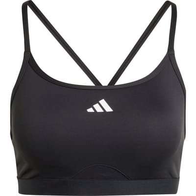 Adidas Aeroreact Training 3-stripes Sport-bh Vrouwen Zwart