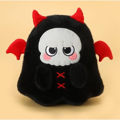 25cm Schattig Halloween Duivel Pluche Speelgoed Met Zwarte Duivel Pluche Pop Zacht Gevuld Dier Speelgoed Halloween Feest Deco Cadeaus 25cm