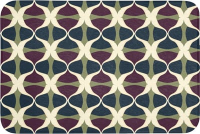Badmat 90x60 cm - Antislip - Abstract - Retro - Kleurrijk - Badmatten voor badkamer - Badkamermat - Douchemat - Badkamer mat