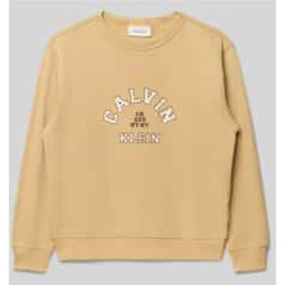 Regular fit sweatshirt met logoprint Model 'Varsity'