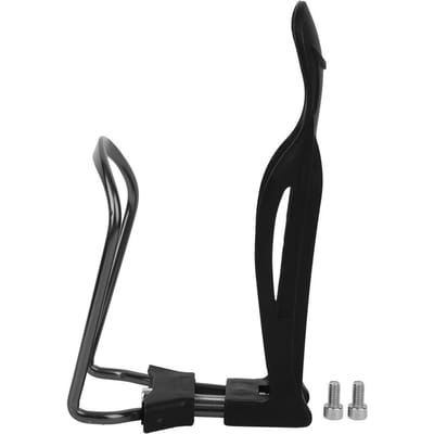 Alliage d'aluminium Réglable Porte-bouteille d'eau de vélo Cyclisme Vélo Support de montage Accessoire Noir noir