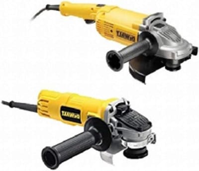 Haakse Slijpers Kit - Slijpmachines Set - Metaal Bewerken - Twee Maten - 230 mm en 115 mm - Zwart Geel