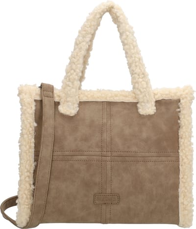 Beagles Laredo Handtas Schoudertas Teddy Accenten - Taupe