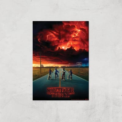 Stranger Things Welcome To Hawkins Giclee Art Print - A4 - Print Only