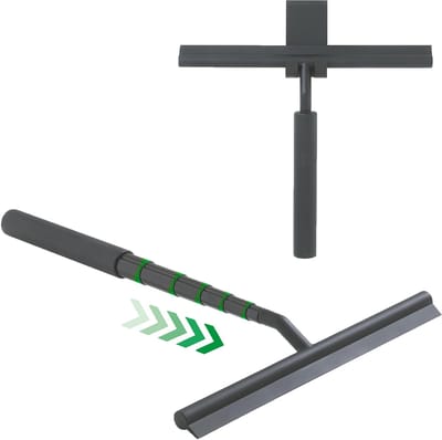 Sealskin Senso - Telescopische Douchewisser - Raamwisser - inclusief flexibele glashaak - Zwart