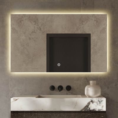 Badkamerspiegel met Verlichting - Anti Condens Verwarming - Badkamerspiegel - Badkamerspiegels - 80 x 60 cm