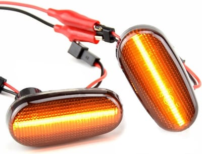 2x Dynamische LED Zijrichtingaanwijzer Smoke - Compatibel met Alfa Romeo & Fiat Modellen