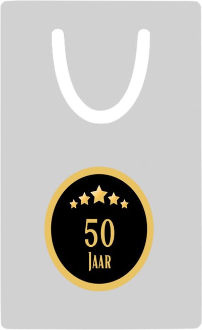 Hacebo® - 50 jaar metalen boekenlegger - iemand die 50 jaar is geworden of 50 jaar lang een relatie hebben of getrouwd zijn - verjaardagscadeau - verjaardag - cadeau - kado - geschenk - gift Bladwijzer boekenleggers - 7.6 cm x 5cm