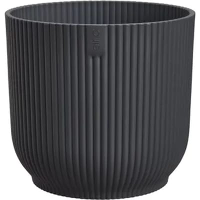 Elho Bloempot Vibes Fold Mini - Kunststof - Antraciet - Diam.7xh6,5cm