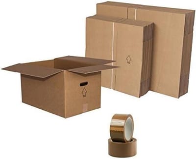 Verhuisdozen Set - Verpakking dozen - Veilig verhuizen - Dubbel golfkarton - 20 stuks - Bruin