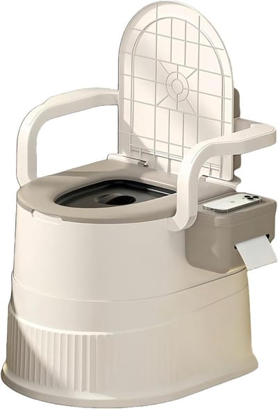 Draagbaar Toilet - Reis Toilet - Outdoor Kamperen - Met Deksel - 150 kg Capaciteit - Blauw