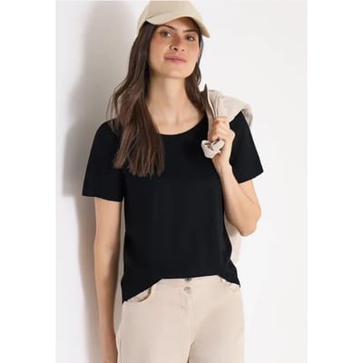 Basic Shirt met ronde hals