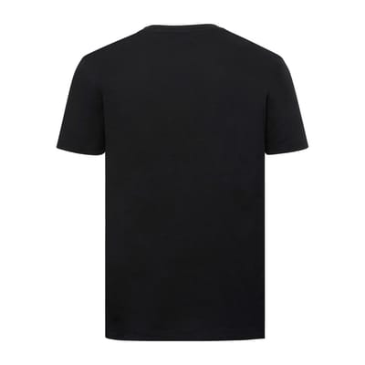 Russell Heren Authentiek Puur Organisch T-Shirt (Zwart)