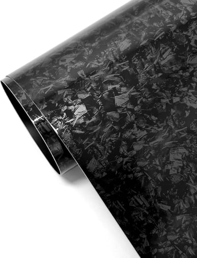 Forged Carbon Car Wrapping Folie - Wrapfolies - Zwart - 30x100cm