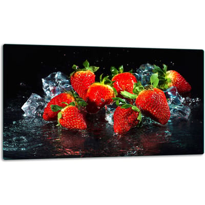 TMK ArtDeko Glas - Snijplank - 52x30 cm - Inductie - Fruit Design