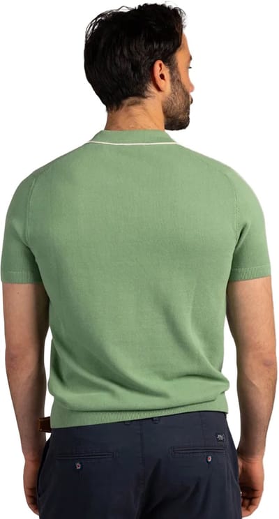 New Zealand poloshirt korte mouw groen