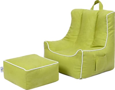 Zitzak Kind met Voetenbank Zitzak voor kinderen Zitzak kinderen kinderfauteuil Peuter Zachte bean bag Ergonomisch Zitzakken Speelkamer Zitzak Stoel