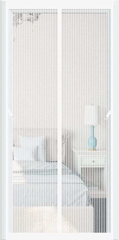 Vliegengordijn - Hordeur - Buitenruimte - Automatische sluiting - 200 cm hoog - Wit