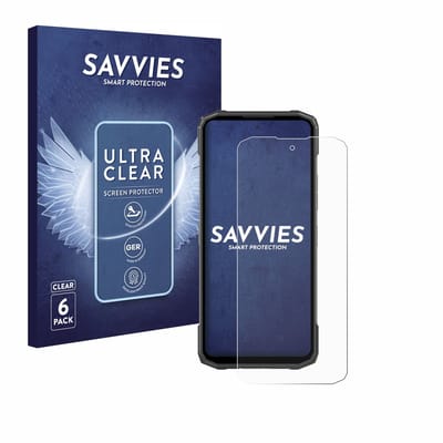 Savvies - Screenprotector voor Doogee Blade 10 Power - Folie Beschermfolie transparant 6 Stuks
