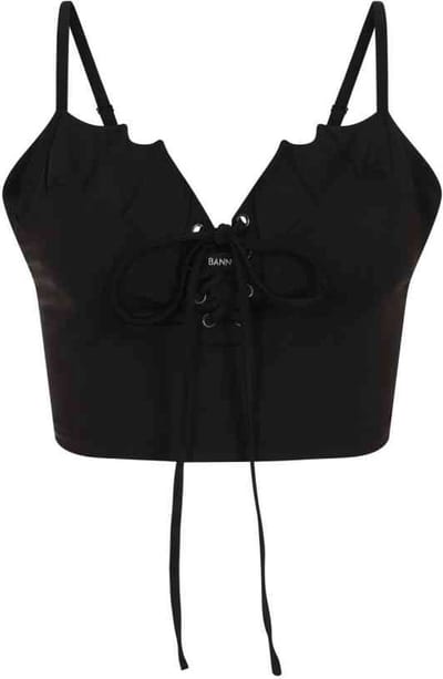 Banned - BERNIA Crop top - 2XL - Zwart