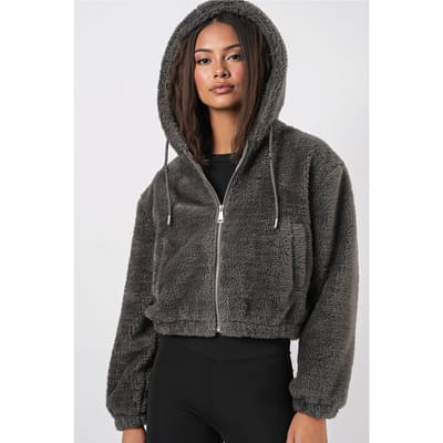 Korte Pluche Rits-voor Hoodie
