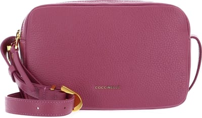 COCCINELLE Leren Schoudertas Coccinelle Gleen Handbag Grained Leather Pulp Pink Paars