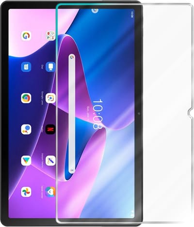 Cadorabo Screenprotector geschikt voor Lenovo Tab M10 Plus 3nd - Pantser film Beschermende film in KRISTALHELDER Geharde (Tempered) display beschermglas in 9H hardheid met 3D Touch