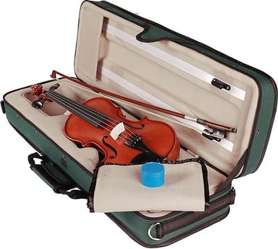 Leonardo LVA-20130 altviool set 13.0 (33.0cm), geheel massief, gevlamd, ebben toebehoren, incl, koffer en strijkstok
