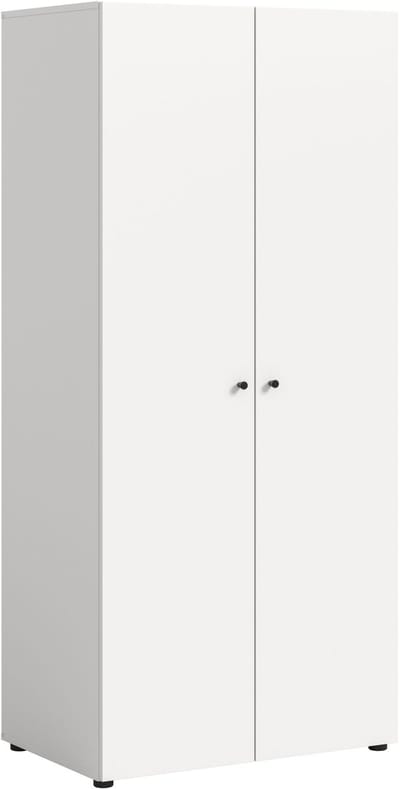 xonox.home Darw kledingkast met 2 deuren (B/H/D: 80x176x51 cm) wit imitatie