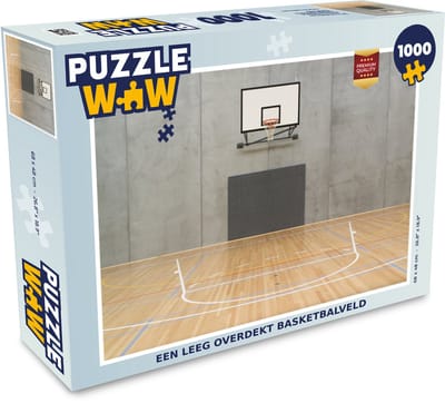 Puzzel Een leeg overdekt basketbalveld - Legpuzzel - Puzzel 1000 stukjes volwassenen