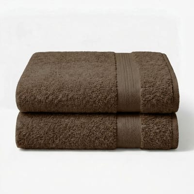 Dreamers Den - Handdoeken - Handdoek set Egyptisch Katoen 600 GSM – Chocola – 2-delige set - 2x 70x140 cm