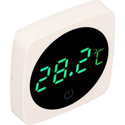 Aquarium Thermometer 0.1 celsius Hoge Nauwkeurigheid Touch en Slaapmodus LED Digitaal Aquarium Thermometer white