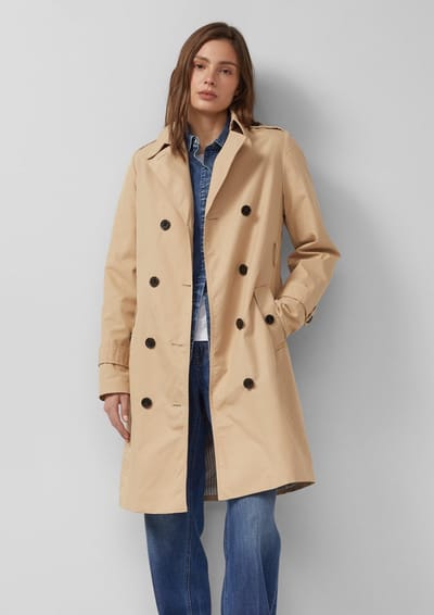 s.Oliver - female - Waterafstotende trenchcoat in een slanke pasvorm