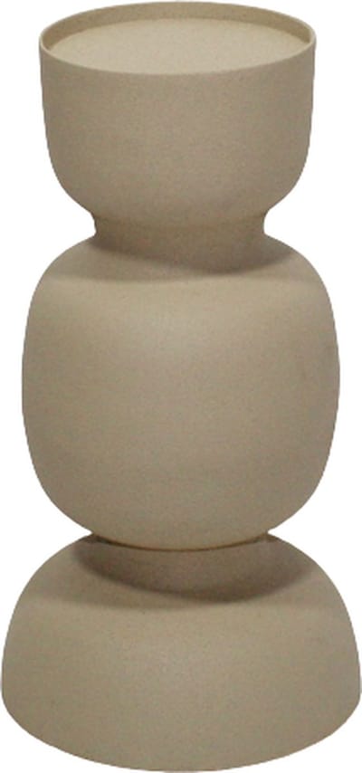 Kandelaar - Branded by - kandelaar Vireto zand - 23 cm hoog