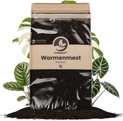 Sybotanica - Wormenmest 3L - Superieur Aan Compost - Langzaam Vrijkomende Meststof