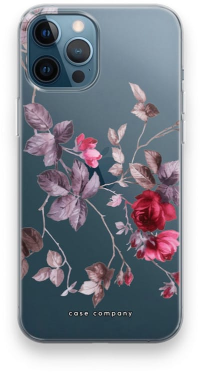 Case Company® - Hoesje geschikt voor iPhone 12 Pro hoesje - Mooie bloemen - Soft Cover Telefoonhoesje - Bescherming aan alle Kanten en Schermrand
