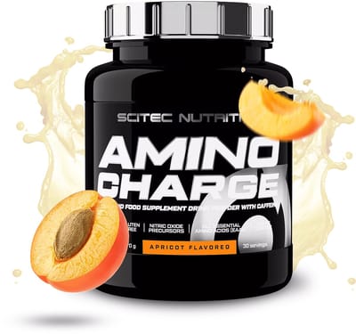 Scitec Nutrition® - Amino Charge (570 gram - Apricot) - Abrikoos - 30 doseringen - aminozuren - aminozuur - bcaa - l-isoleucine - l-leucine - l-valine - poeder