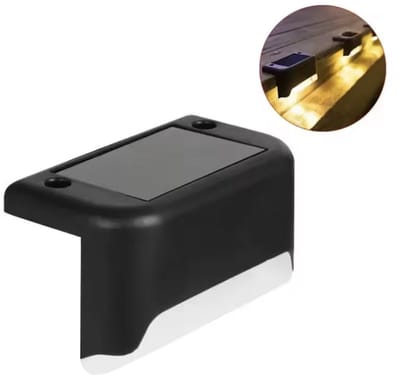 CHPN - Tuinlverlichting op zonne-energie - LED buitenverlichting - Buitenlamp met dag en nacht sensor op zonne energie - 8CM breed - IP65 Waterdicht - 4 stuks - Tuinverlichting - Warm wit