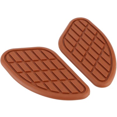 Paar Motor Brandstoftank Tractie Pad Beschermer Vintage Universeel Knie Grip DecalsBruin bruin