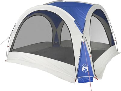 Feesttent - Partytent Evenemententent - Feestelijke Bijeenkomsten - Waterafstotend Materiaal - 360 x 360 x 215 cm - Blauw