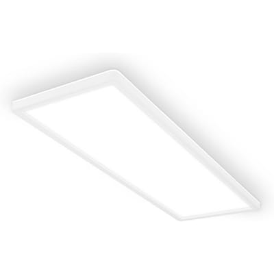 BRILONER Tava A - Plafonniere - plafondlamp met indirect licht - EEK A lichtbron* - 14W - 4.000 K - 3.00 Lm - 58x20 cm - wit