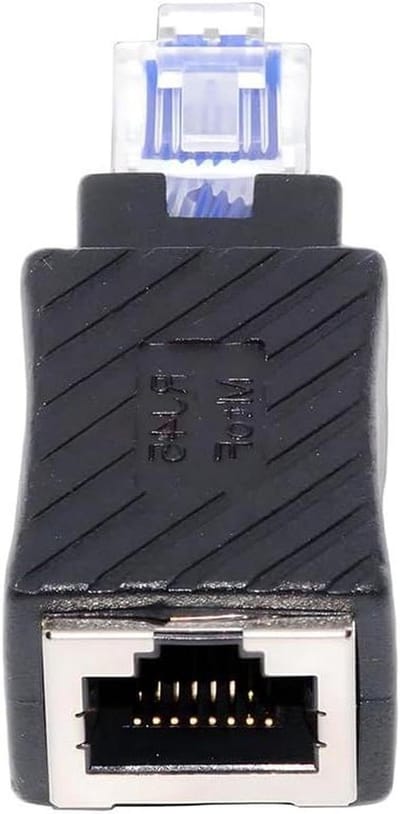 Xiwai RJ45 mannelijk-vrouwelijke Ethernet-adapter UTP 8P8C Cat5/Cat5e Ethernet-adapter voor laptops, desktops en routers (rechte connector)