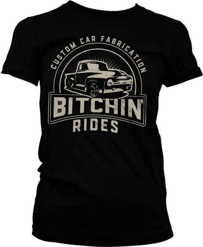 Bitchin' Rides Dames Tshirt -S- Sunset Pick-Up Zwart