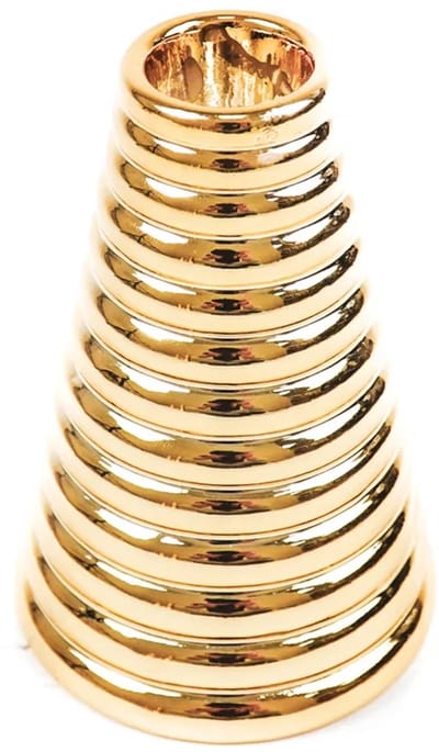 Housevitamin - Kandelaar kerstboom - Goud - 8x8x11cm