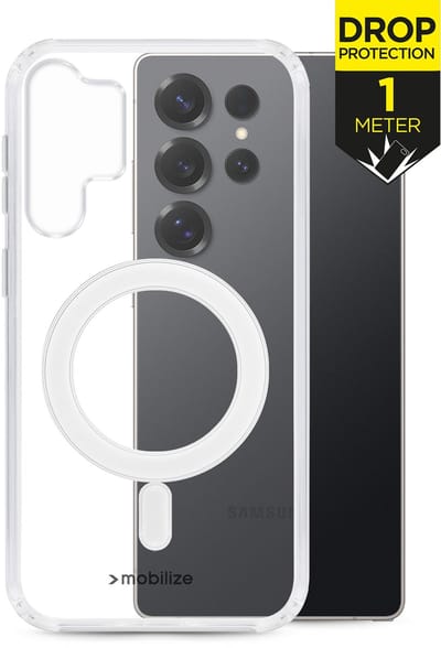 Mobilize Doorzichtig Hoesje geschikt voor Samsung Galaxy S26 Ultra MagSafe Telefoonhoesje Hardcase | Mobilize Naked Protection Backcover Shockproof | Geschikt voor MagSafe | Geschikt voor Draadloos Opladen met Magnetische Ring | Geschikt voor MagSafe