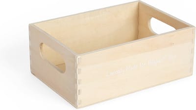 BigJigs houten voedsel krat kist Wooden Food Crate